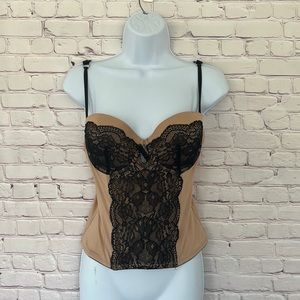 Smart Sexy nude black corset bustier size 38C